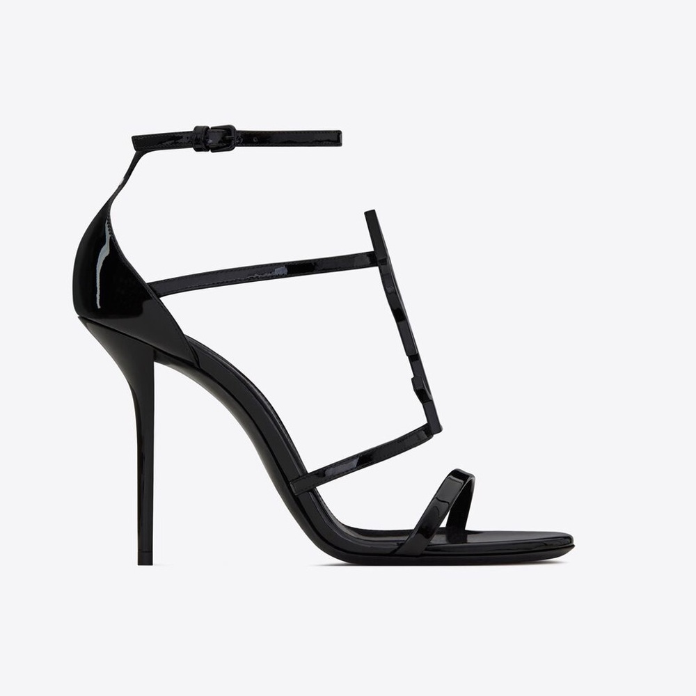 YSL CASSANDRA SANDALS IN PATENT LEATHER